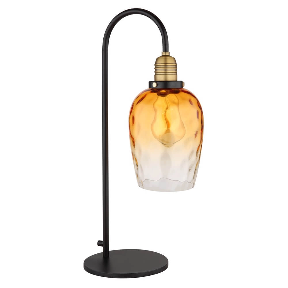 Tischlampe Salvy Braunglas-Wabe Globo 9007371454600