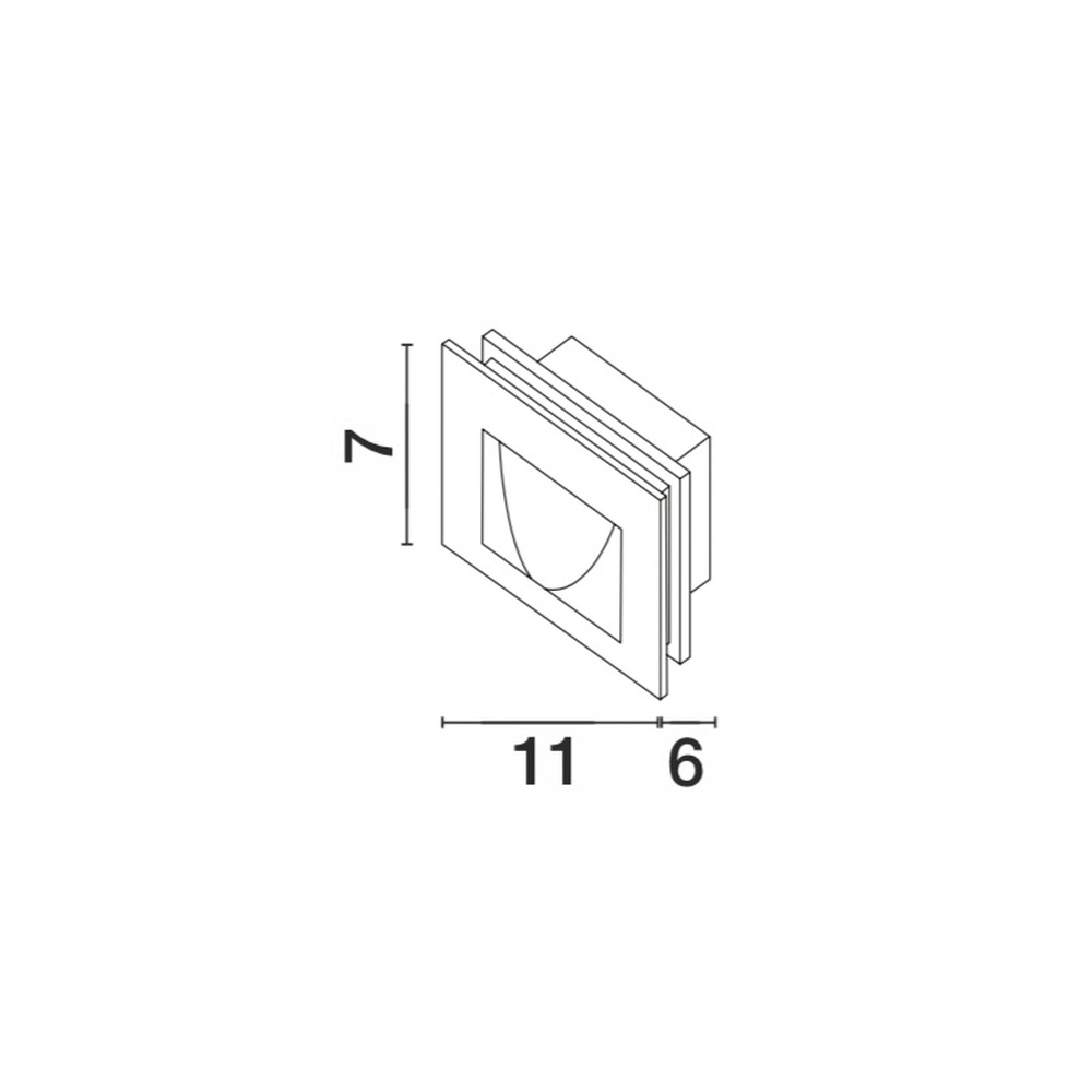 Einbauleuchte Krypton grau 11cm Lyora 5212017409386