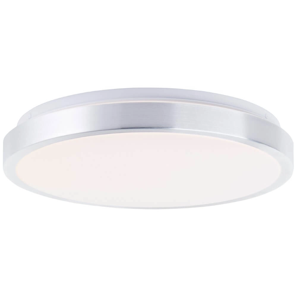 Deckenleuchte aus Nickel Livius mit weiß Ø 33cm Brilliant 4004353426476