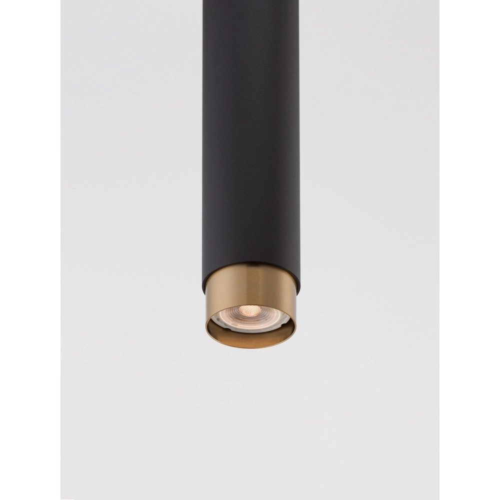 Pendelleuchte Pongo M Single 30cm schwarz mit gold Lyora 5212017430328