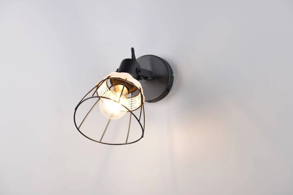 Schwarze Wandleuchte Jerome Entwurf Trio 4017807637694