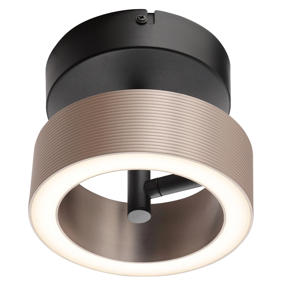 Deckenlampe Axion Schwarz mit Braun Brilliant 4004353477157