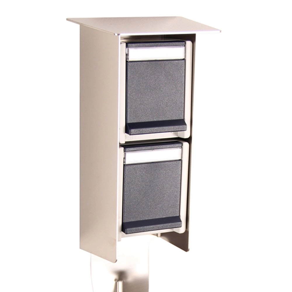 Garten Steckdose Sockets Für außen -Metallgrau Franssen 8717064120491