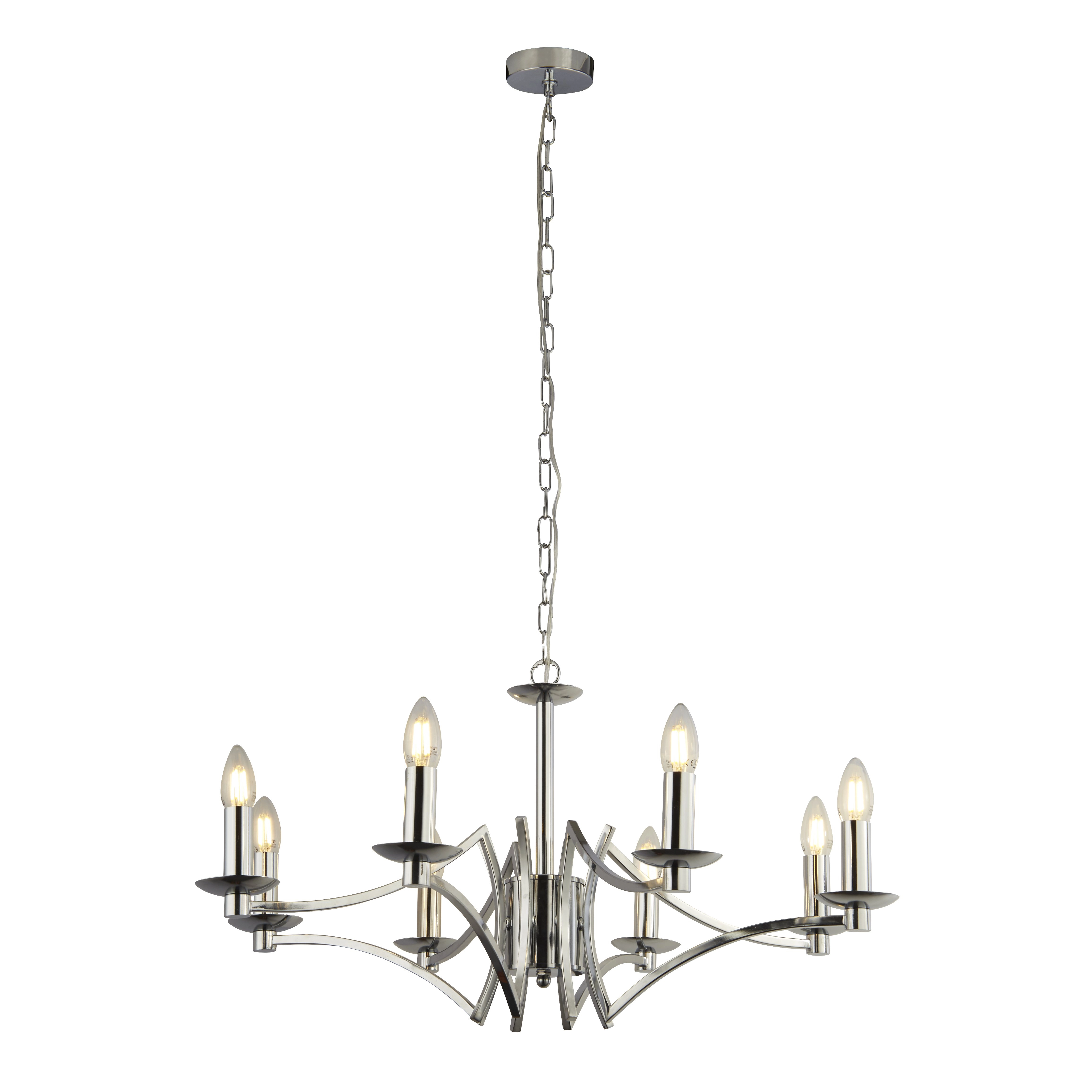 8-Licht-Kronleuchter Ascot Ø 88 cm Searchlight 5053423174198