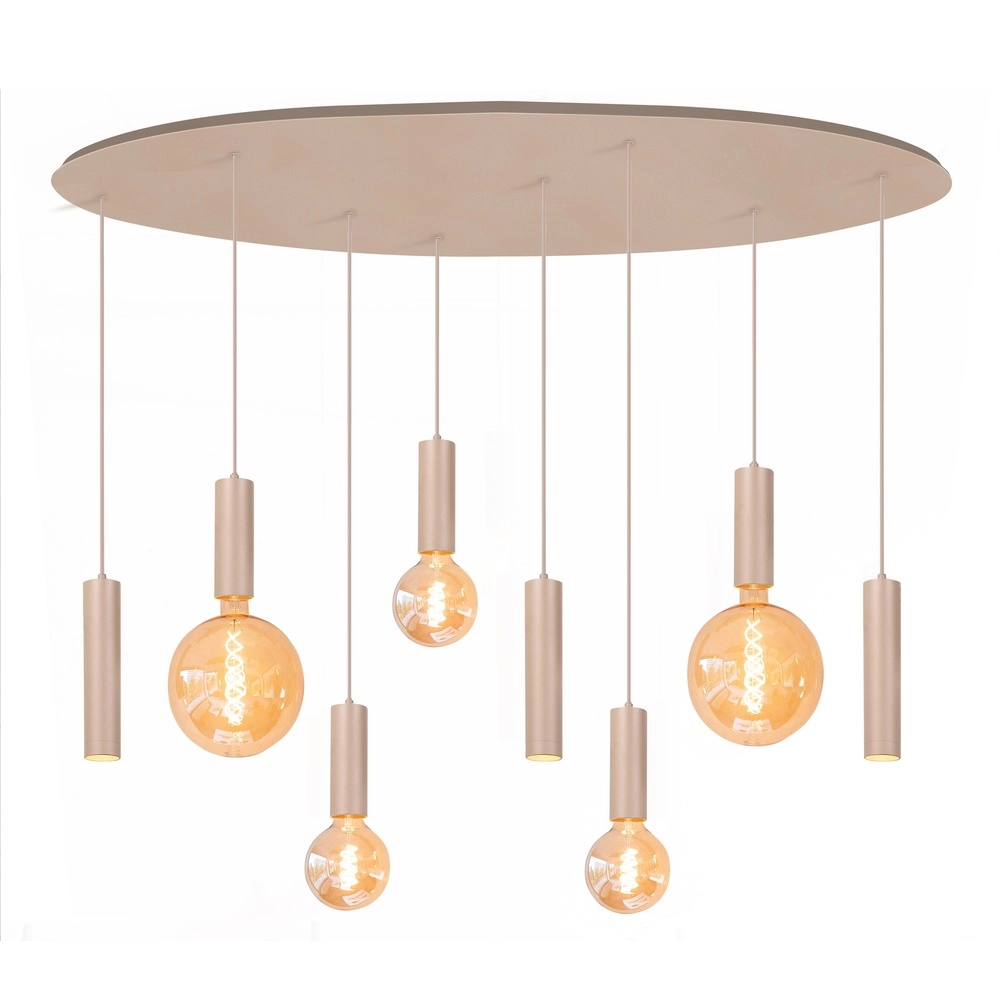 Design-Pendelleuchte Locarno 8-hell sandbraun Highlight 8718379051272