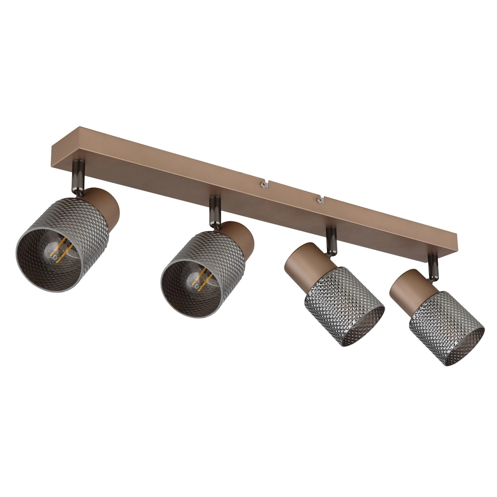 Deckenlampe Satella 4-helles Kaffeebraun Globo 9007371465576