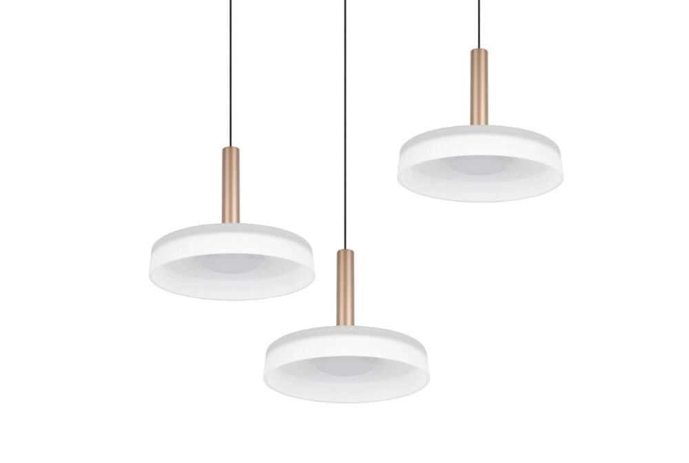 3-flammige LED-Hängelampe Celeste weißes Glas Trio 4017807627398