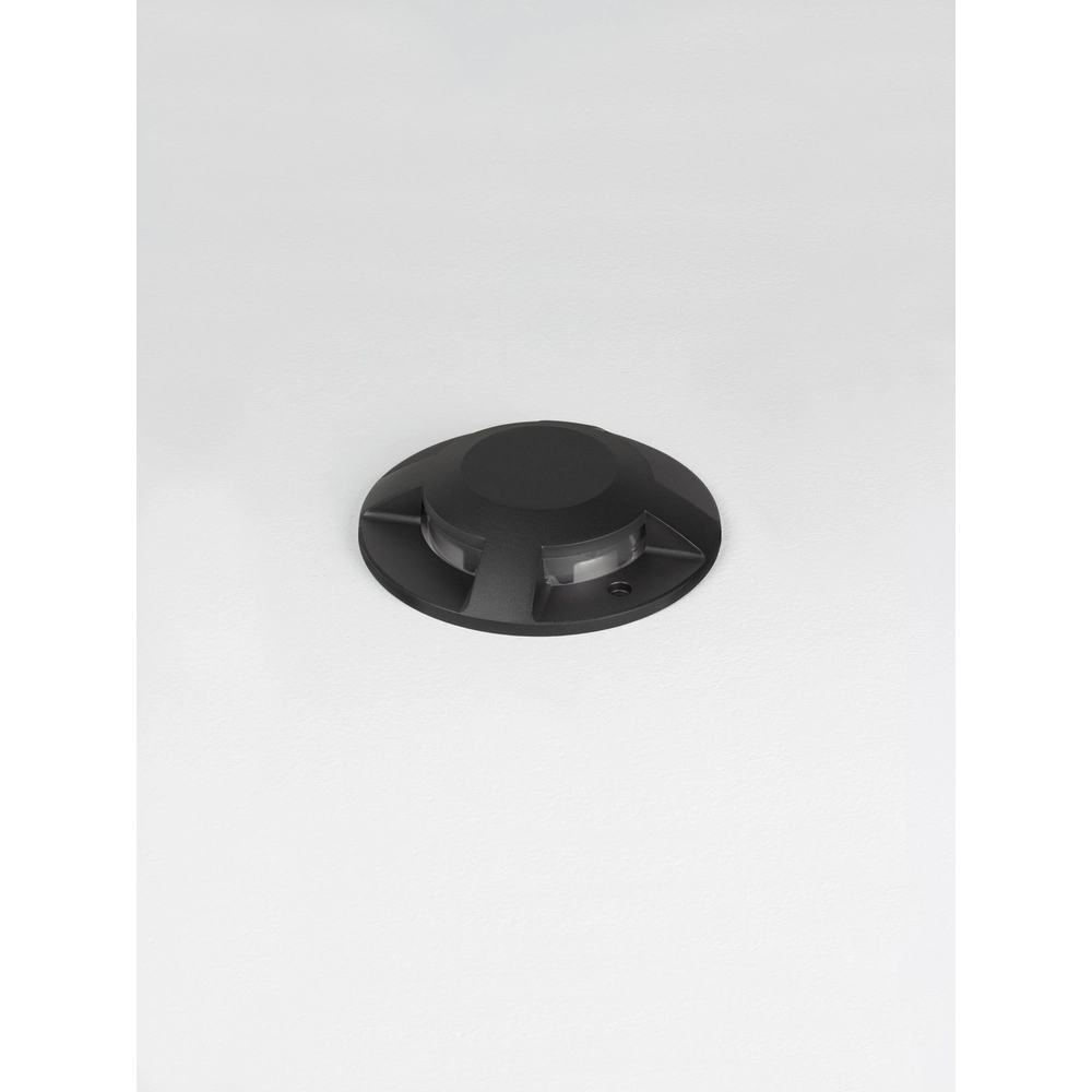 Flach montierter Bodenspot Grado schwarz - 13W Lyora 5212017497918
