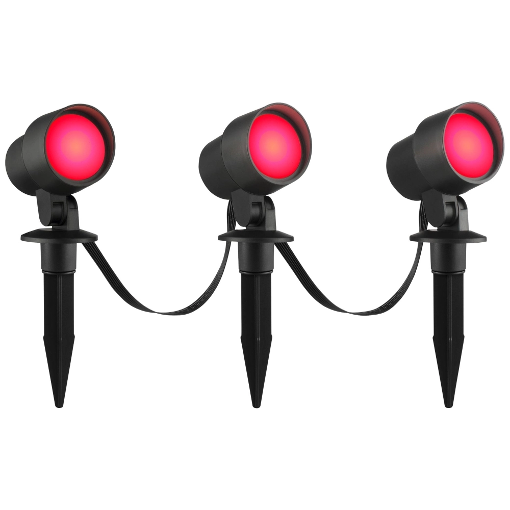 Intelligentes Spike-Scheinwerferset Kamara RGB – 3 Stück – mit 3 Meter Kabel und Stecker Brilliant 4004353453717