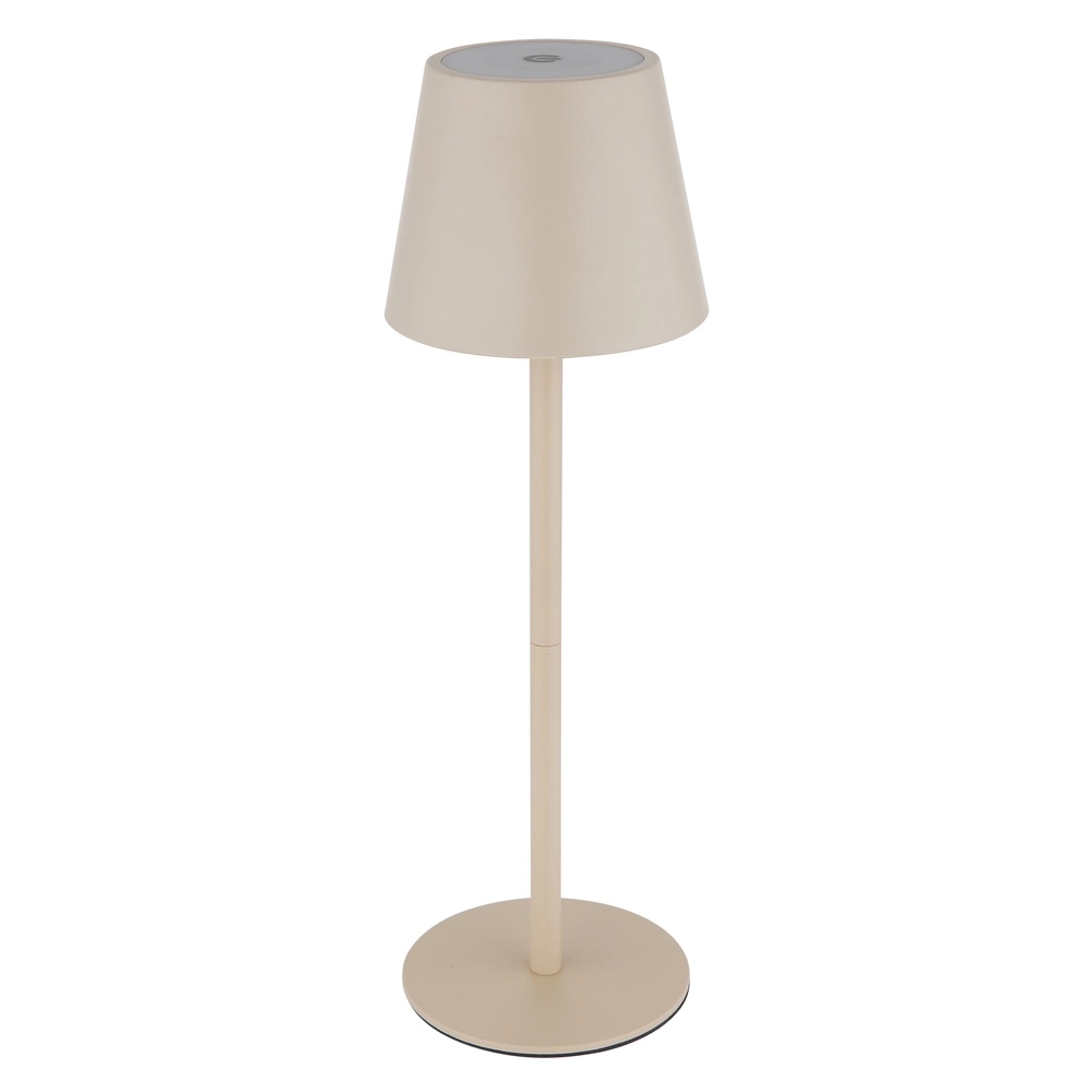 Moderne Tischleuchte Vannie I Sandbraun auch wiederaufladbar für Flasche Globo 9007371468805
