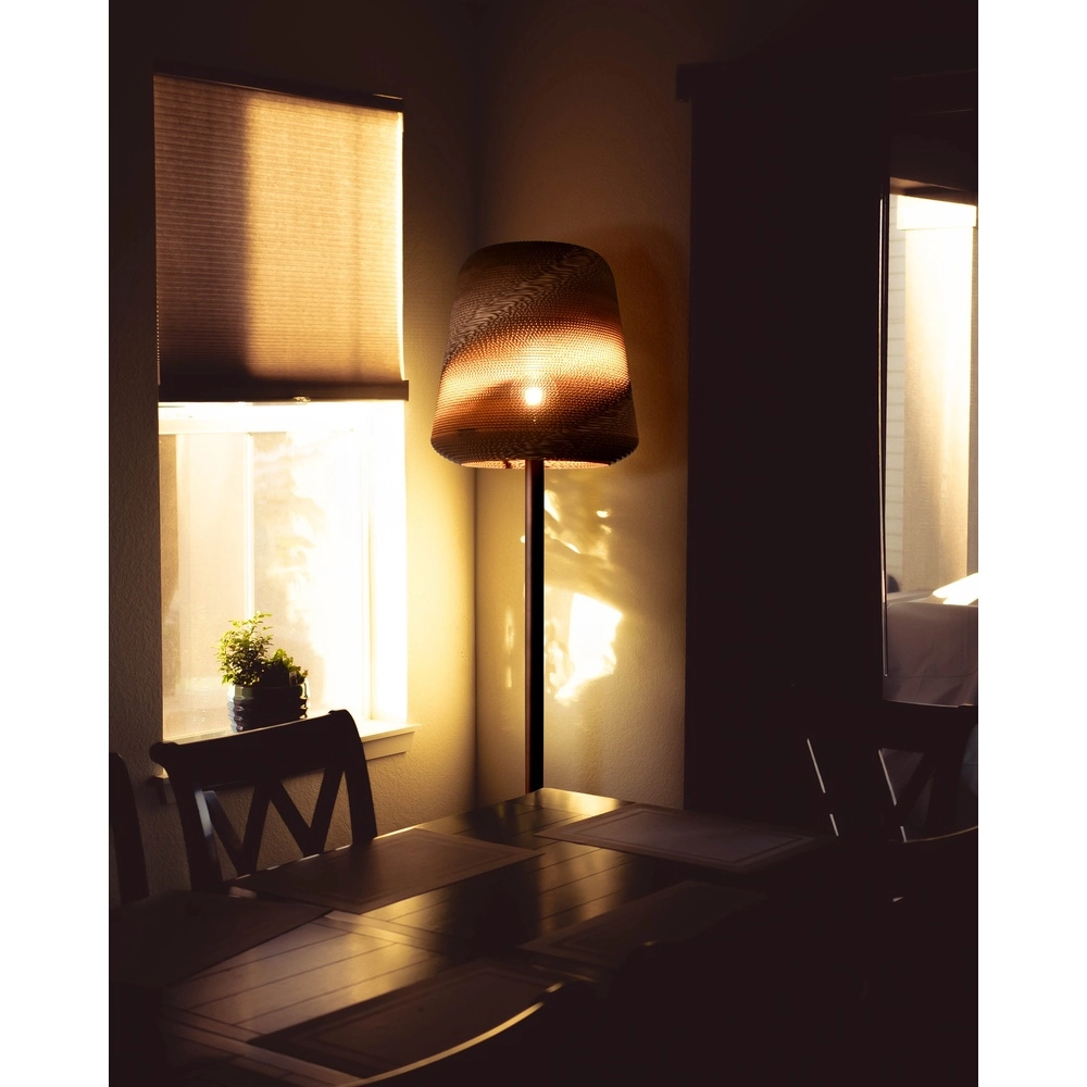 Kakao-Stehlampe Carta Moody Ø 54cm Think Paper Shade Masterlight 8718121419671