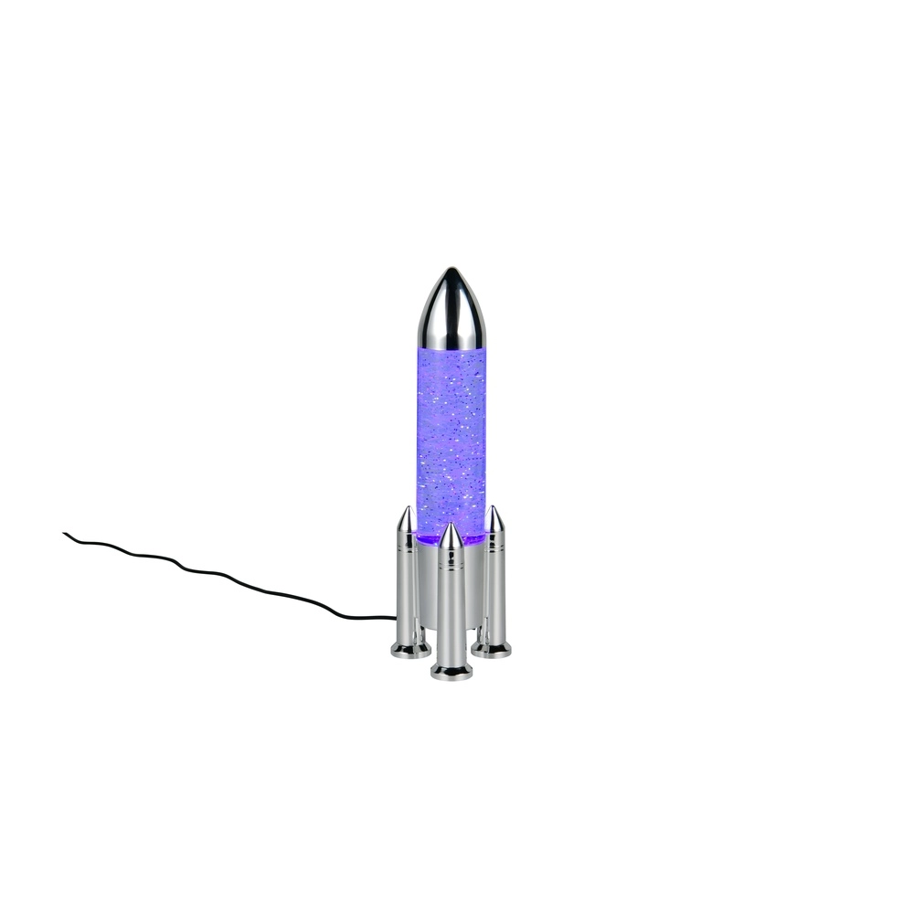 Tischlampe Apollo Raketen-Titan-Grau Trio 4017807681208