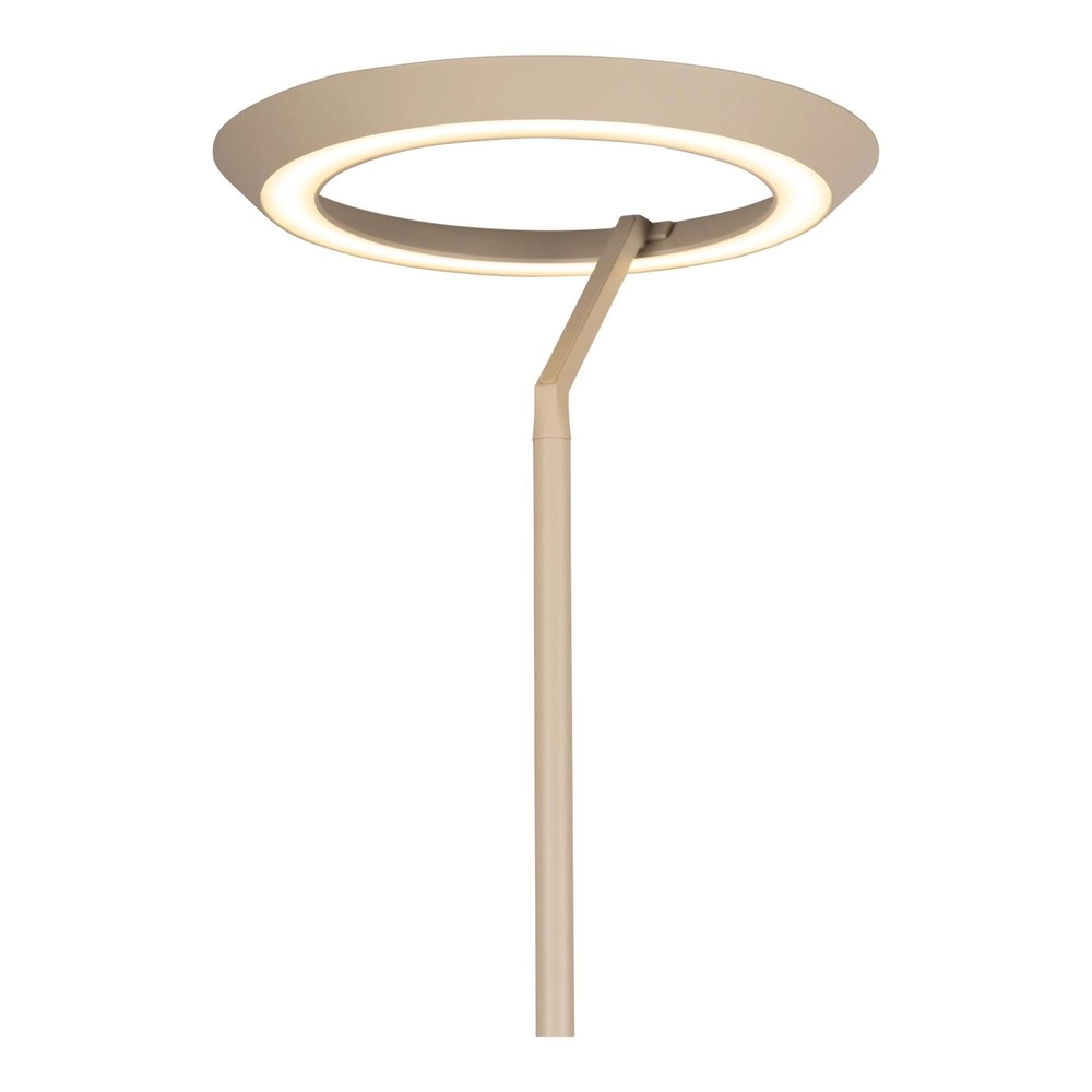 Design-Stehlampe Celeste sandbraun Ø 28 cm mit Leselampe Lucide 5411212032256