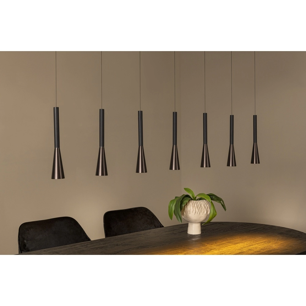 Design-Pendellampe Joakim 7-helles Kaffeebraun Premium by Lucide 5411212242129