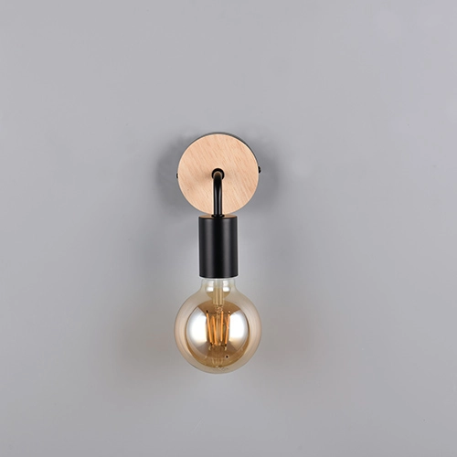 Wandlampe Merida Schwarz Trio 4017807670783