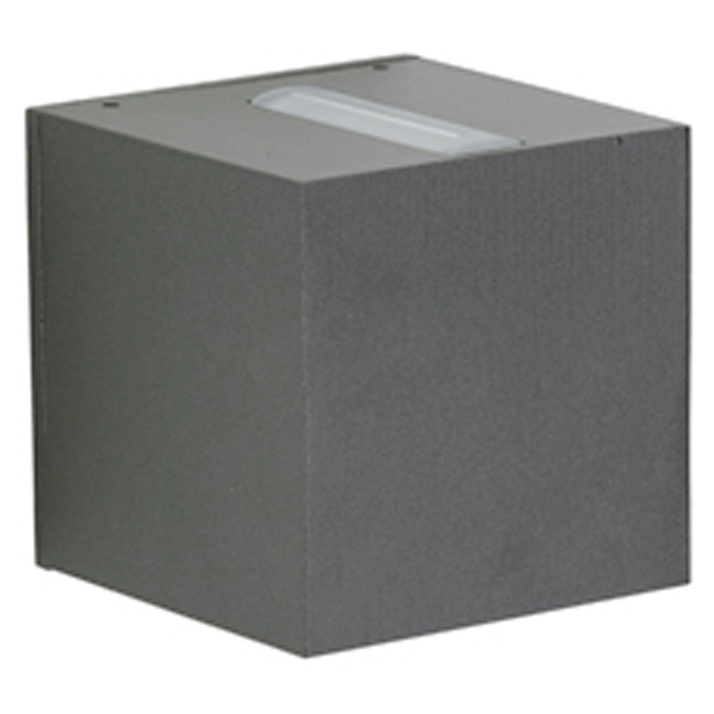 Quadratische LED-Wandleuchte Zenn 10,5 cm Anthrazit