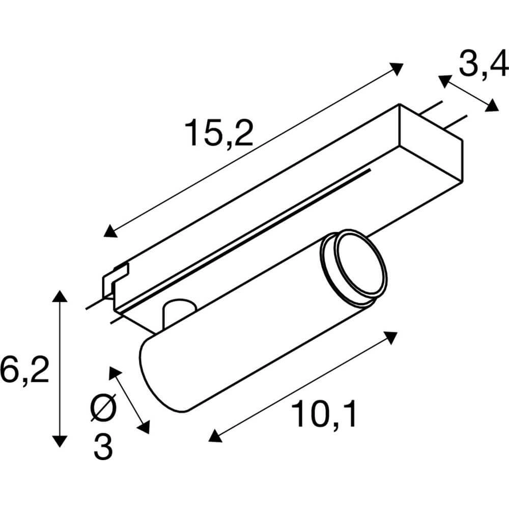 Gleisplatz Grip! S weiÃŸ 1-phasig 2700K SLV 4024163296601