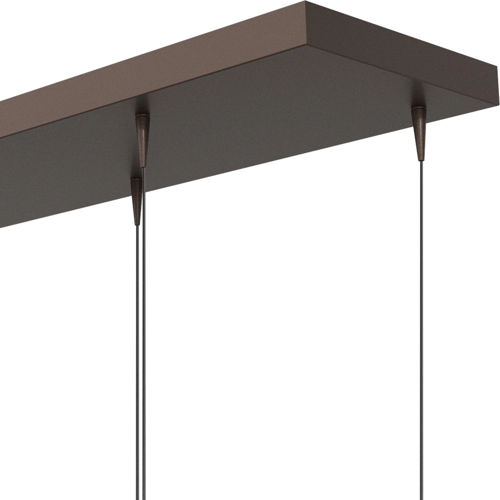 8-Licht Pendellampe Talana 130 cm kakaobraun Ø 6 cm DTW Masterlight 8718121389196