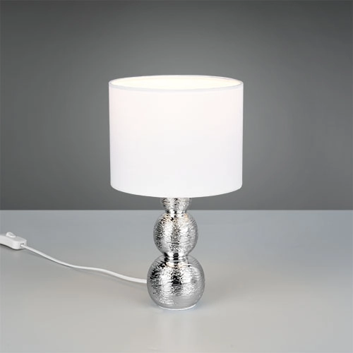 Tischlampe Lova Silbergrau