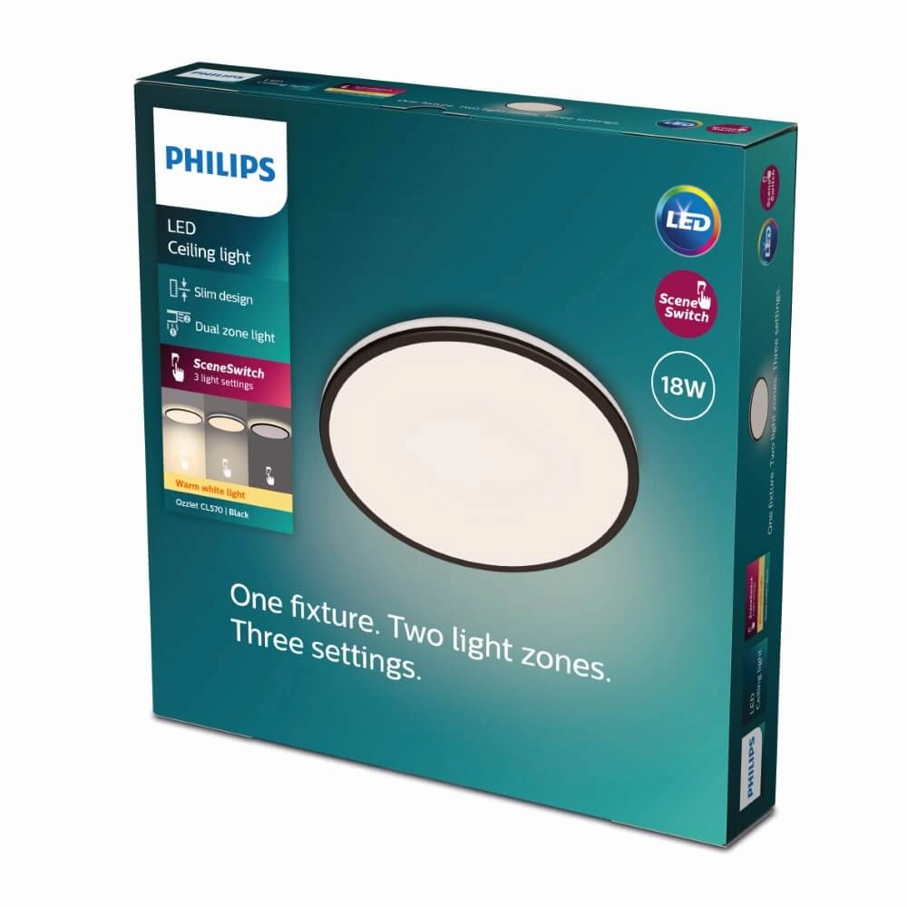 Weiße Deckenleuchte Ozziet Ø 30cm Philips 8719514431928