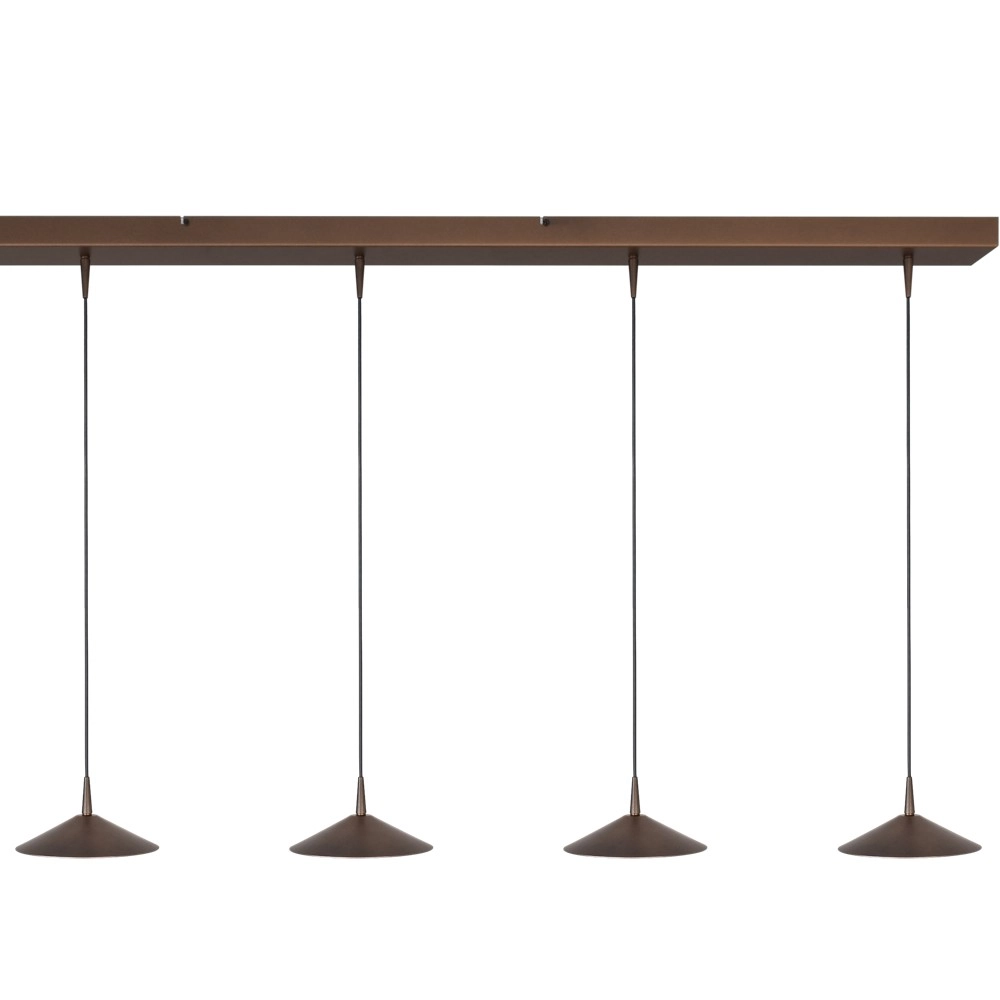 5-Licht Pendellampe Ceppo kakaobraun Ø 18 cm Masterlight 8718121352022