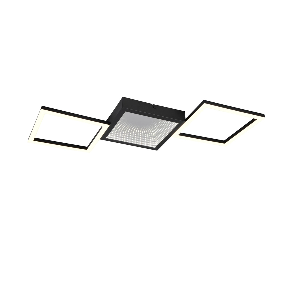 Design-Deckenleuchte Gelo schwarz Trio 4017807645712