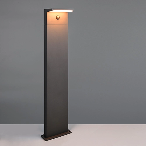 Moderne Gartenlampe Ravi Anthrazit mit Sensor 100 cm