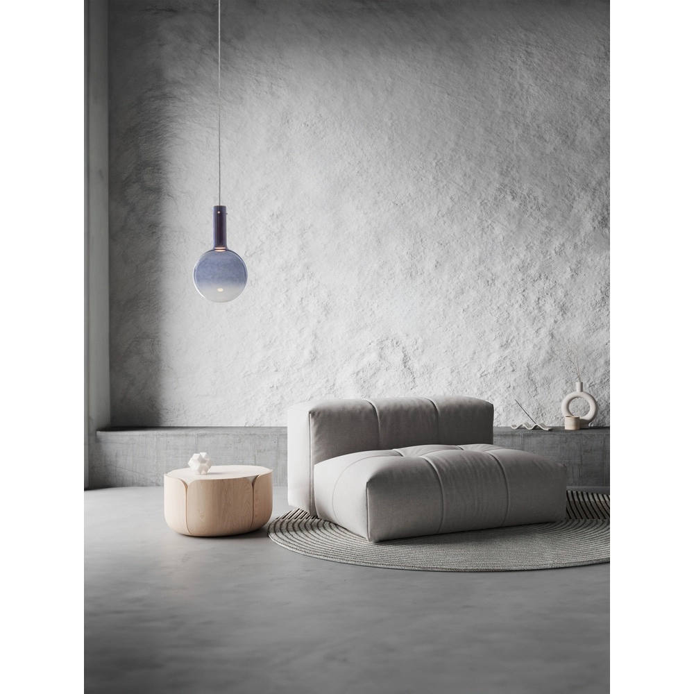 Pendelleuchte Nostos blaues Glas Lyora 5212017461131