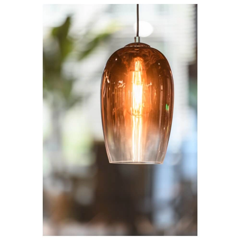 Hängelampe aus Glas Pantilo Kupferglas - Ø 18cm SLV 4024163266406