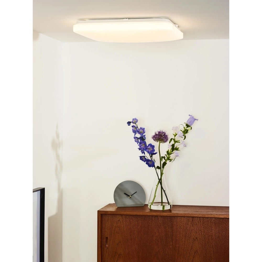 Quadratische Deckenlampe Otis 43 cm weiß