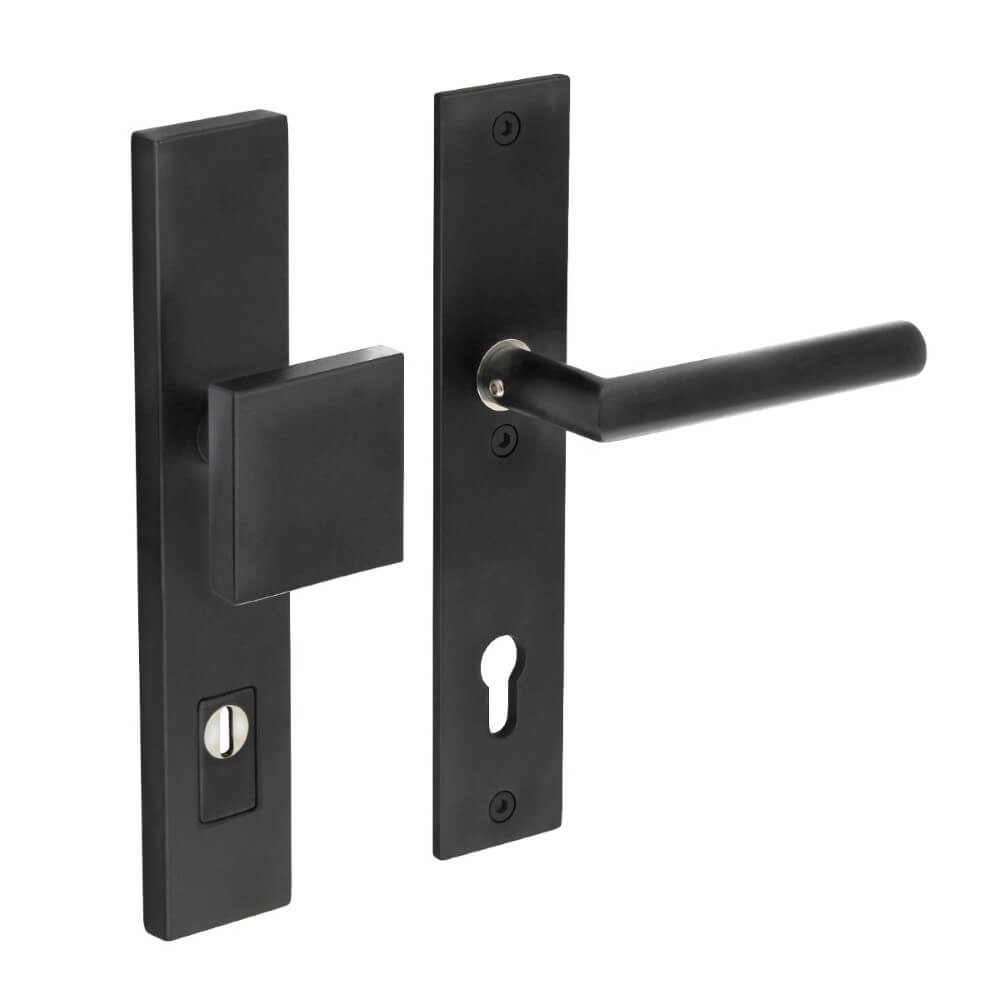 Haustürbeschläge Vurano Kernzugschutz PC 92mm gerade schwarz