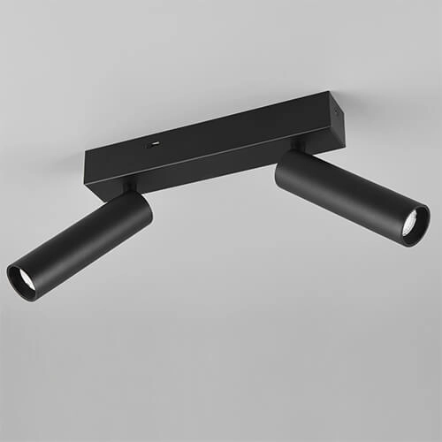 Schlanker Deckenstrahler Ambala 2x LED - schwarz Trio 4017807612639