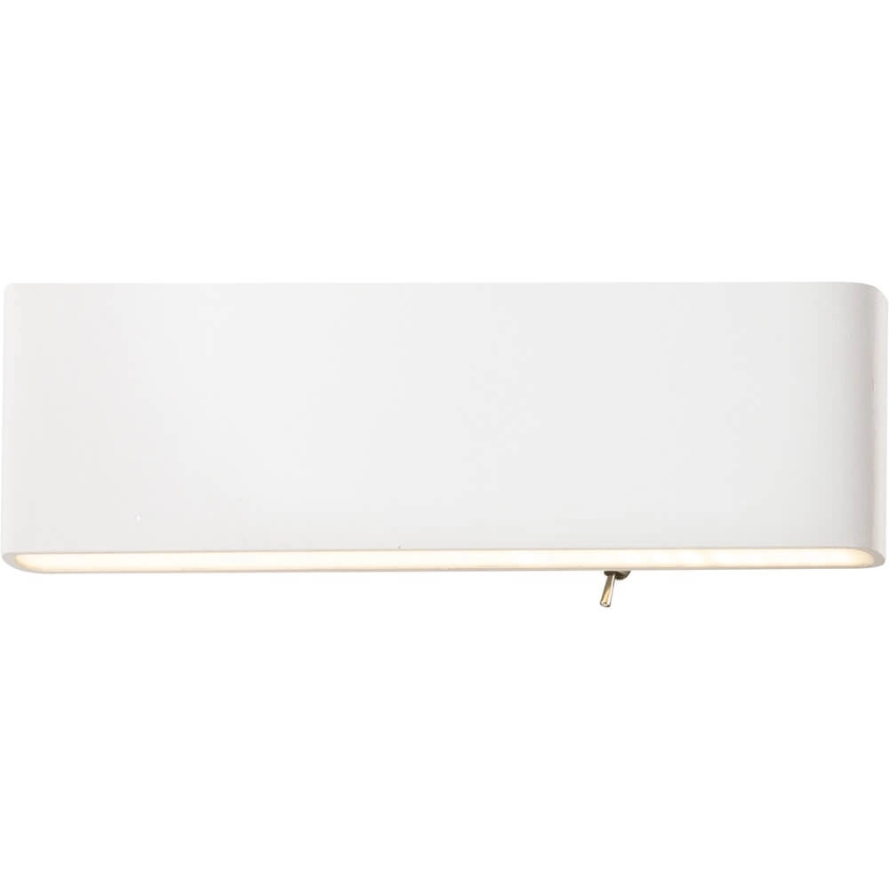 Design-Wandleuchte Siegfried M weiß mit Schalter Globo 9007371359455