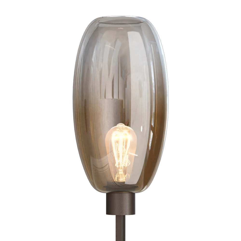 Glas-Stehlampe Olive 1x E27 – Kakao Masterlight 8718121393605