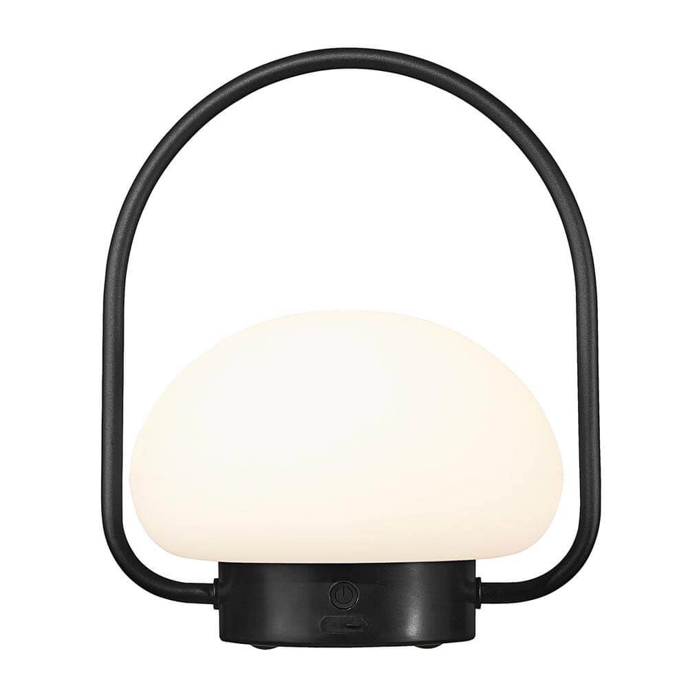 Tischlampe Sponge Weiß mit schwarz wiederaufladbar Nordlux 5701581497085