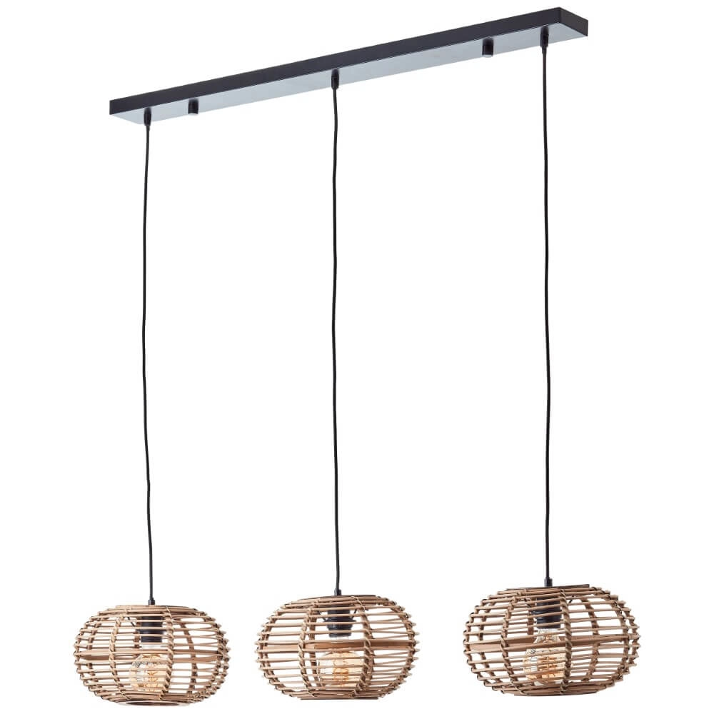 Hängelampe für den Esstisch aus Rattan Woodball Brilliant 4004353413797