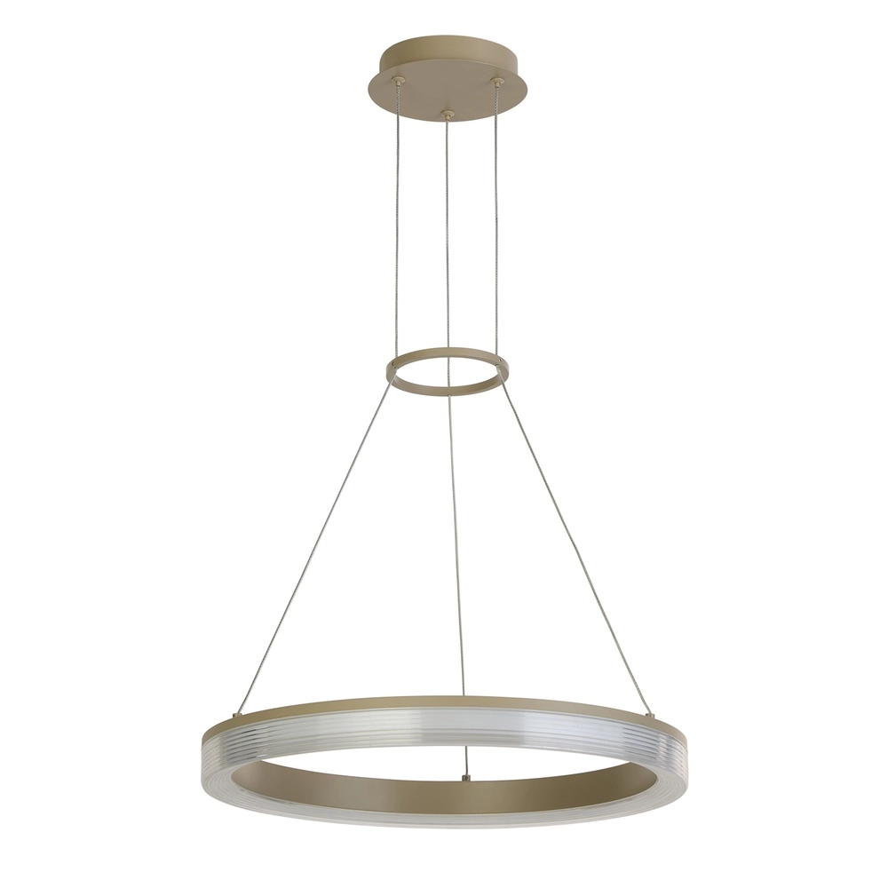 Design-Pendellampe Lumen Rings sandbraun Ø 45 cm Searchlight 5,05342E+12