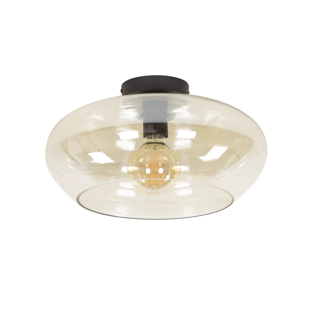 Glasdeckenlampe Elevate Ø 40cm – Bernsteinglas Lyora 8716803512061
