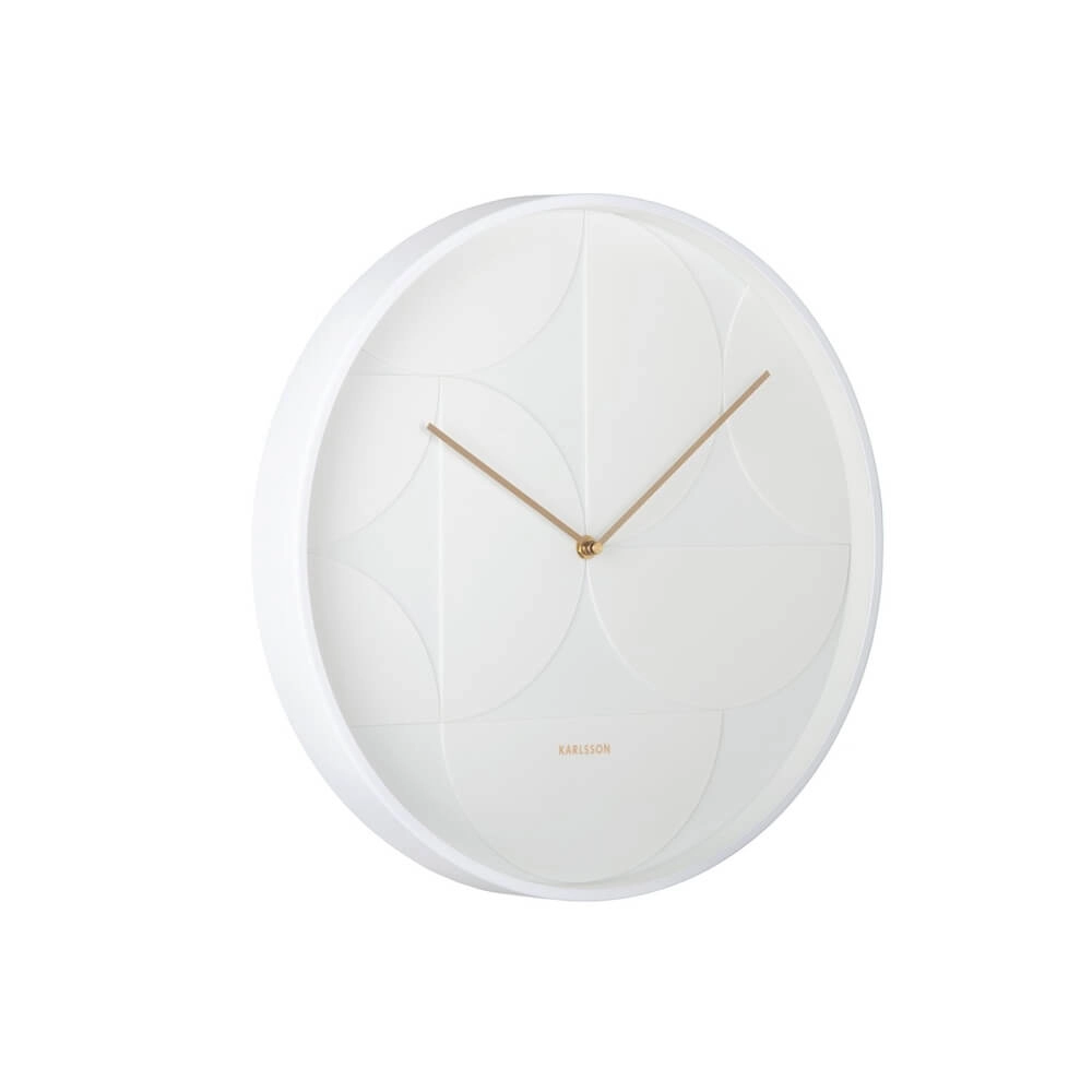 Wanduhr Echelon Circular weiß - Ø 40cm Karlsson 8714302727726
