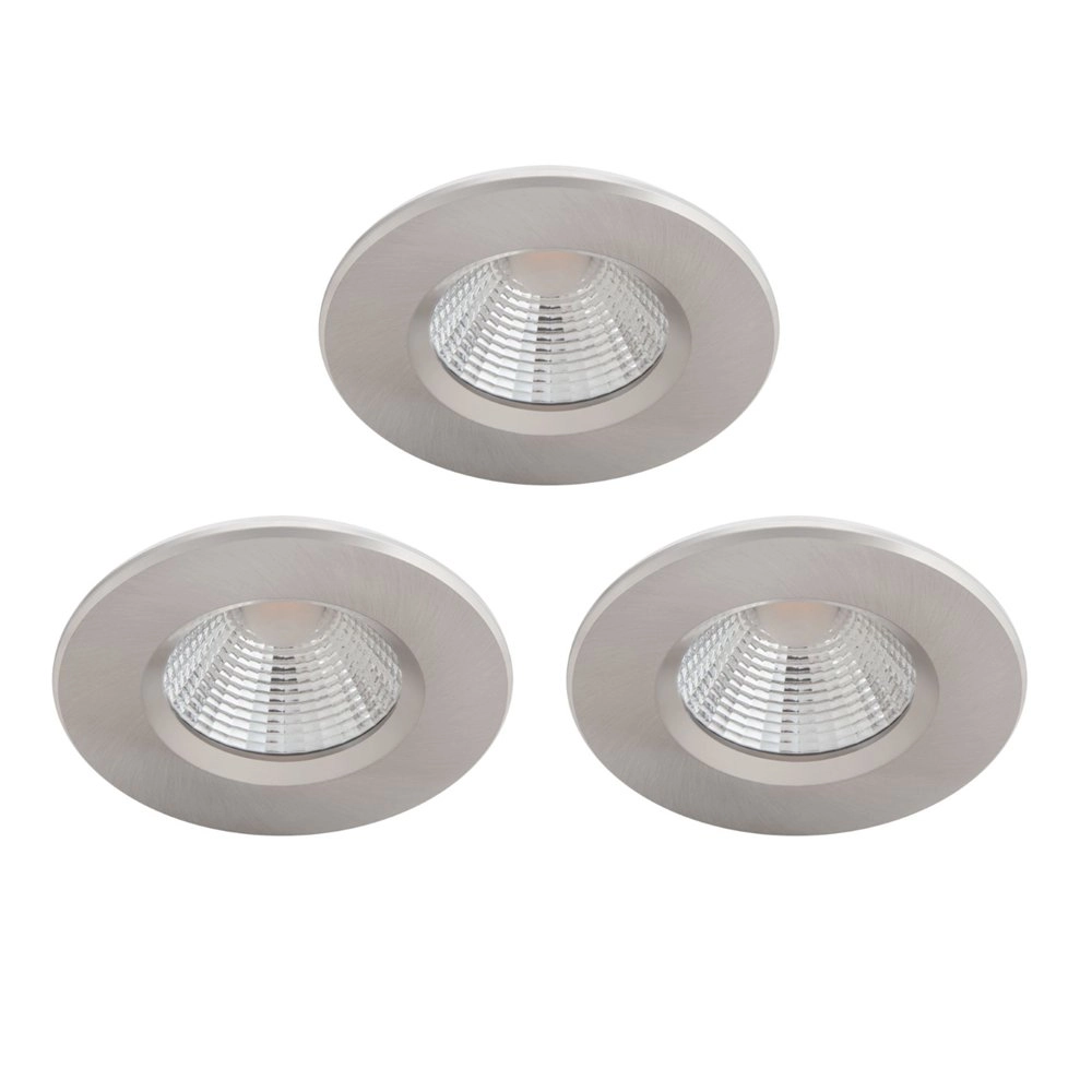 LED-Spots Dive 3x5,5W - 2700k - 8,5 cm Nickel