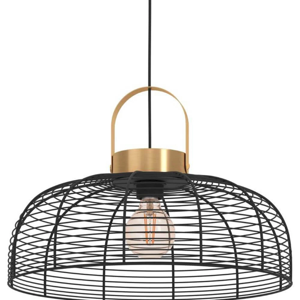 Drahtlampe Roundham Ø 45cm - Schwarz mit Gold Eglo 9002759439644