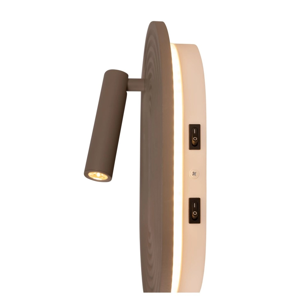 Design-Wandlampe Carmino taupe Lucide 5411212771582