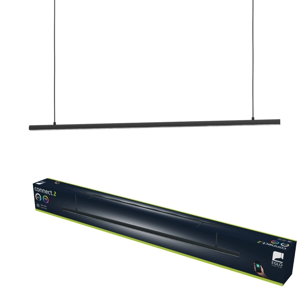 Intelligente Pendellampe Flatron-Z Schwarz 100,5 cm Eglo 9008606390571