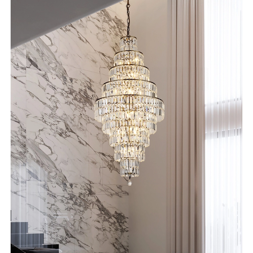 Kronleuchter Empire antikes Messing Ø 60cm Searchlight 5053423303826