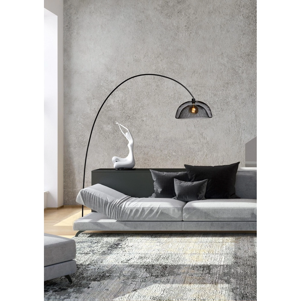 Mesh-Bogenlampe Mesh Schwarz Lucide 5411212302519