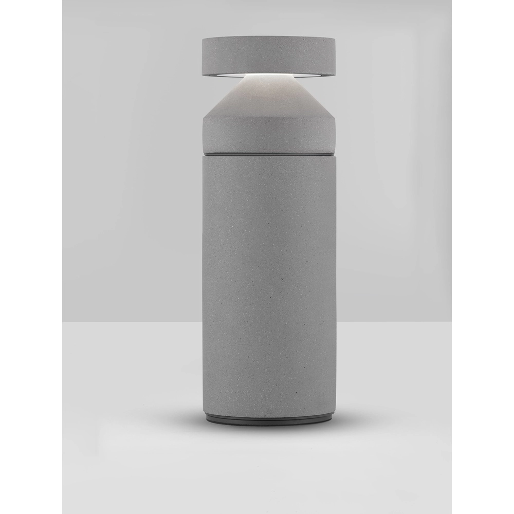 Schlanke Gartenleuchte Navy Beton grau 54,5cm