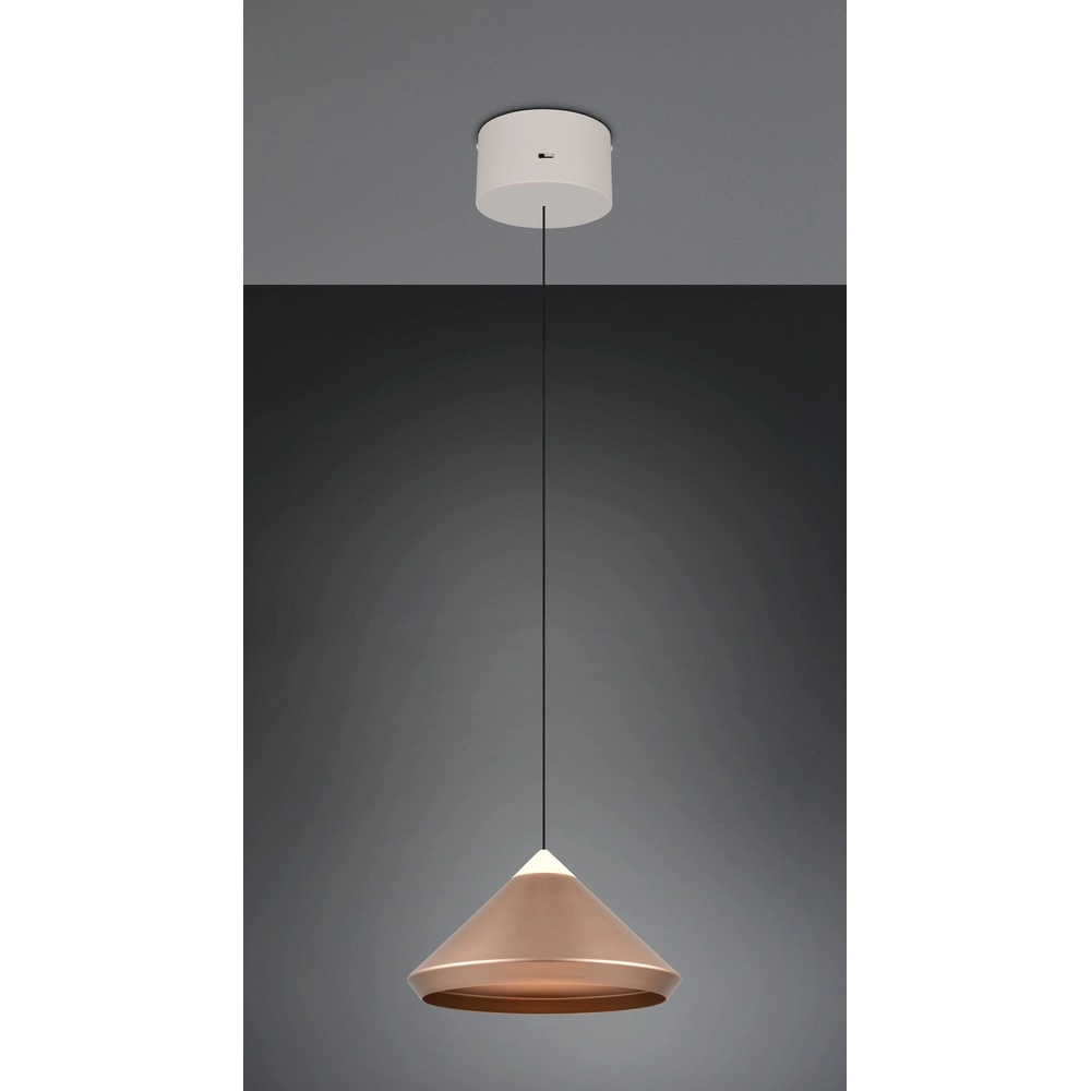 Moderne Pendelleuchte Laguna Ø 30cm kaffeebraun