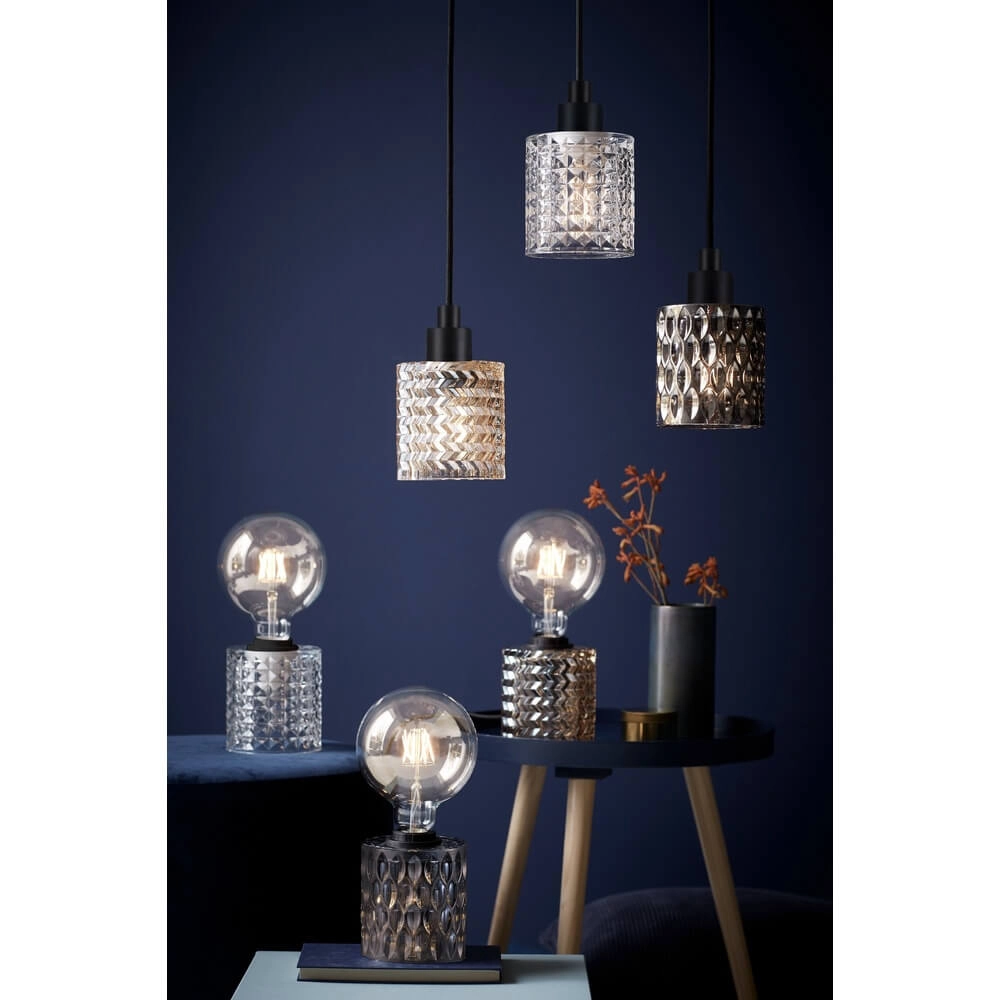 Pendelleuchte Hollywood schwarz mit transparentem Glas Nordlux 5701581405387
