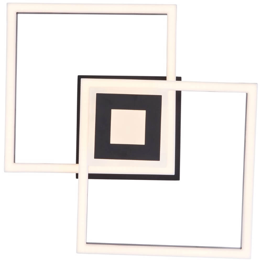Deckenleuchte Bray quadratisch schwarz Brilliant 4004353420016
