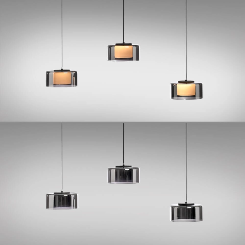 Hängelampe mit 3 Leuchten Rika Schwarz Paul Neuhaus 4012248383070